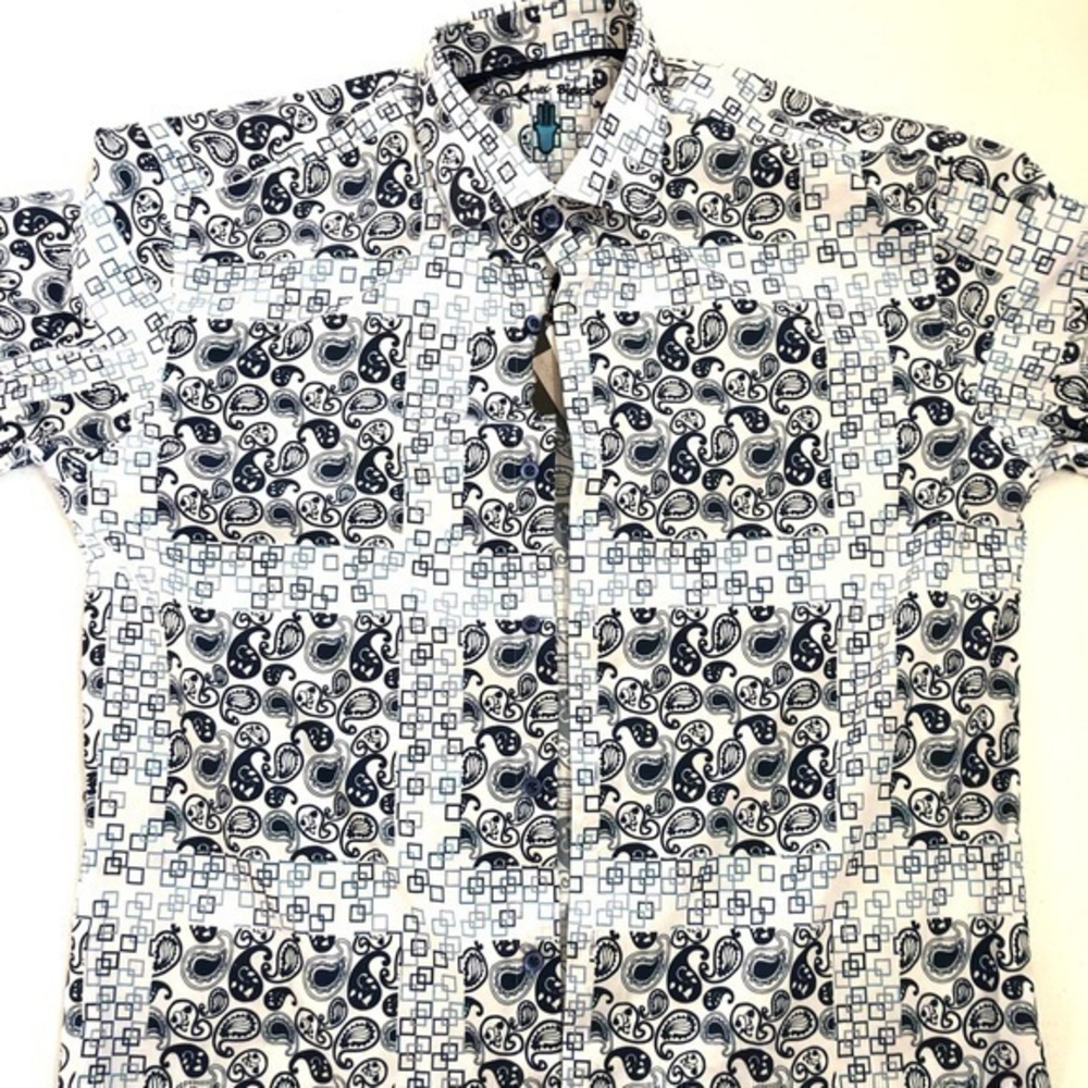 NWT Visconti Black Men's Button Down Shirt Size Medium